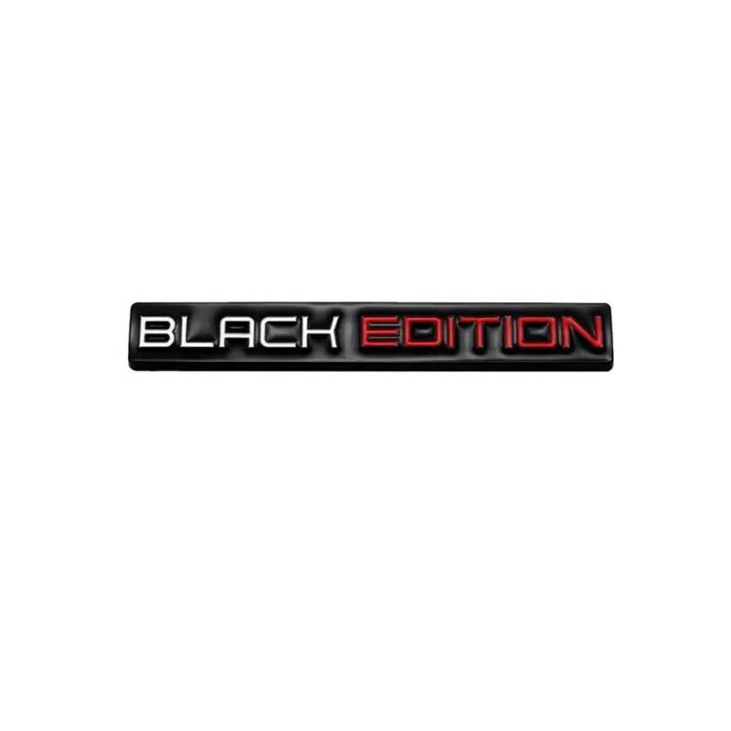 1 stück 3D Metall Black Edition Logo Auto Seite Kotflügel Hinten Stamm Emblem Abzeichen Aufkleber Aufkleber Auto SUV Außen Dekoration Aufkleber Aufkleber von Joom DACH