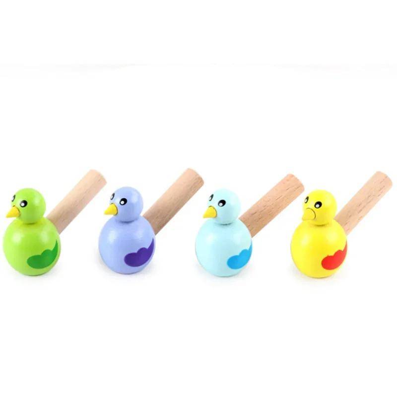 1 stück Kinder Holzspielzeug Mini Pfeife Vogel Entwicklungsspielzeug Musikspielzeug Bunte Schöne Instrument Spielzeug Musikalisches Geschenk gelb von Joom DACH