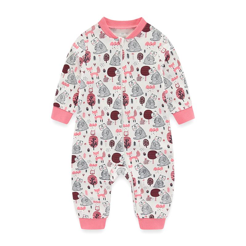 1 stück Neugeborenen Baby Jungen Mädchen Strampler Pyjamas Säuglings Kleidung Baumwolle Langarm Druck Bequeme Overall Kleinkind Kleidung 18-24Months von Joom DACH