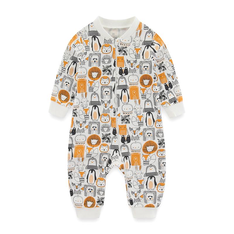 1 stück Neugeborenen Baby Jungen Mädchen Strampler Pyjamas Säuglings Kleidung Baumwolle Langarm Druck Bequeme Overall Kleinkind Kleidung 3-6Months von Joom DACH