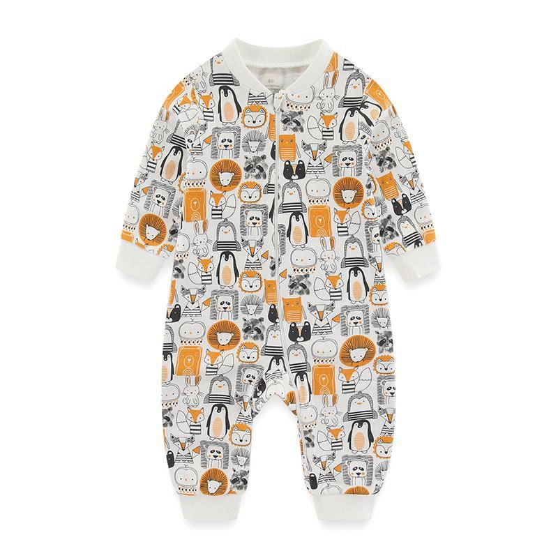 1 stück Neugeborenen Baby Jungen Mädchen Strampler Pyjamas Säuglings Kleidung Baumwolle Langarm Druck Bequeme Overall Kleinkind Kleidung 3-6Months von Joom DACH