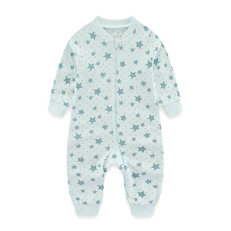1 stück Neugeborenen Baby Jungen Mädchen Strampler Pyjamas Säuglings Kleidung Baumwolle Langarm Druck Bequeme Overall Kleinkind Kleidung 3-6Months von Joom DACH
