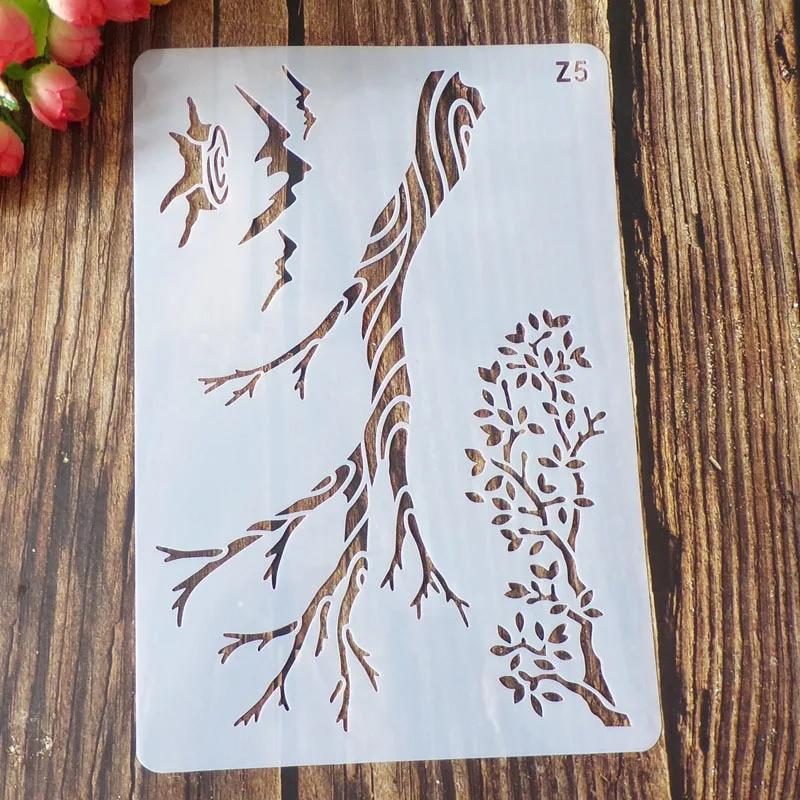 1 stück Schablone Vorlagen Niedlichen Cartoon Tier Floral Hohl Zeichnung Schablone Schichtung Wand Malerei DIY Scrapbooking Journal Decor von Joom DACH