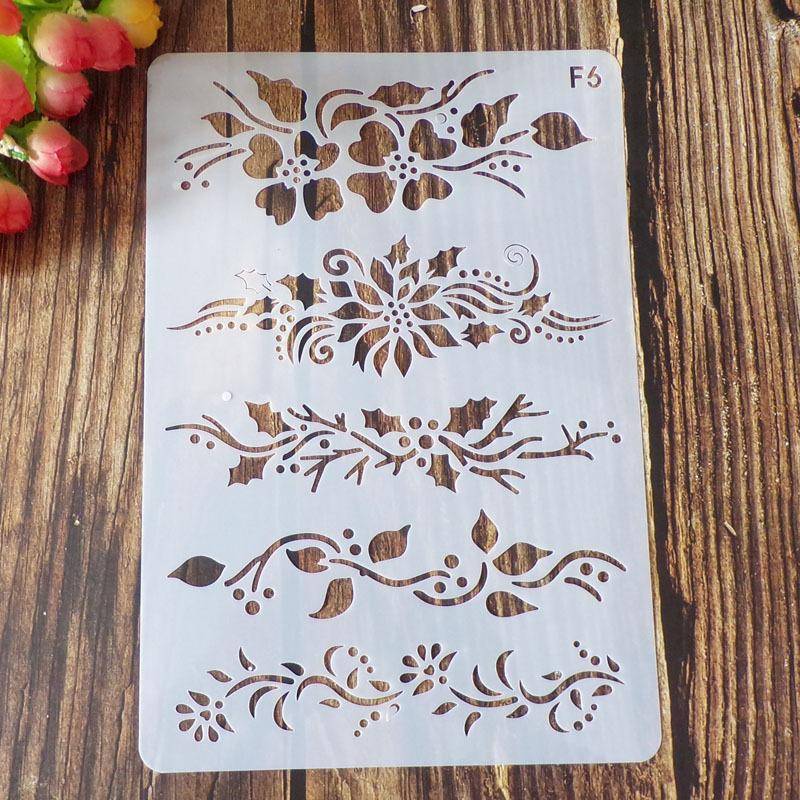 1 stück Schablone Vorlagen Niedlichen Cartoon Tier Floral Hohl Zeichnung Schablone Schichtung Wand Malerei DIY Scrapbooking Journal Decor von Joom DACH