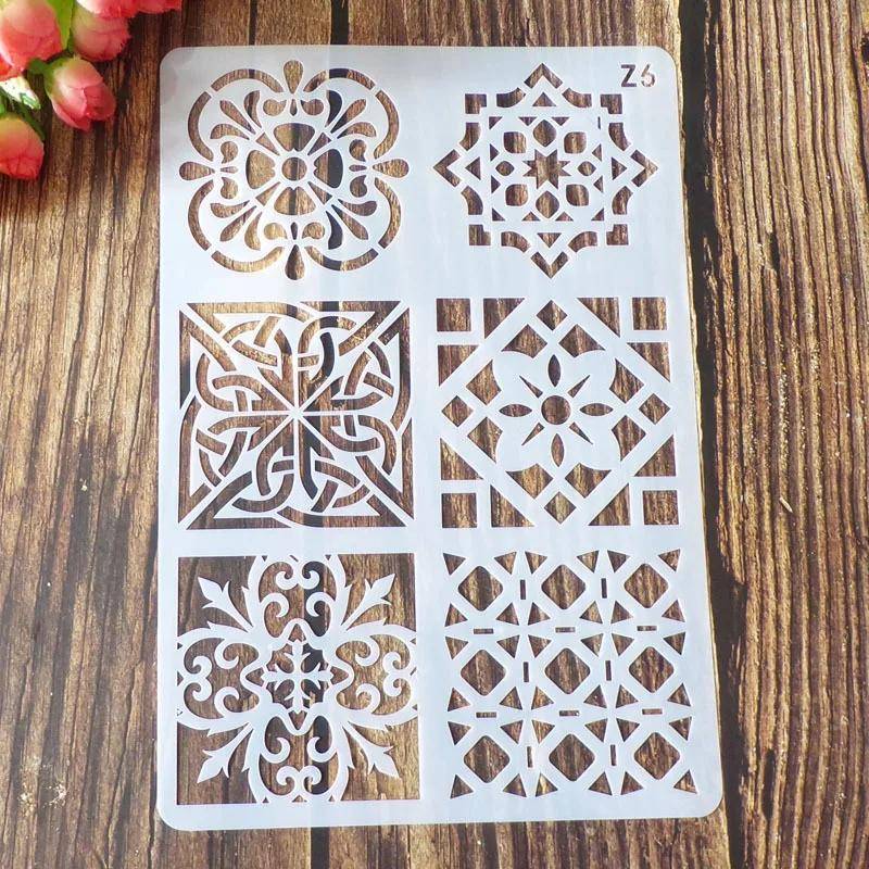 1 stück Schablone Vorlagen Niedlichen Cartoon Tier Floral Hohl Zeichnung Schablone Schichtung Wand Malerei DIY Scrapbooking Journal Decor von Joom DACH