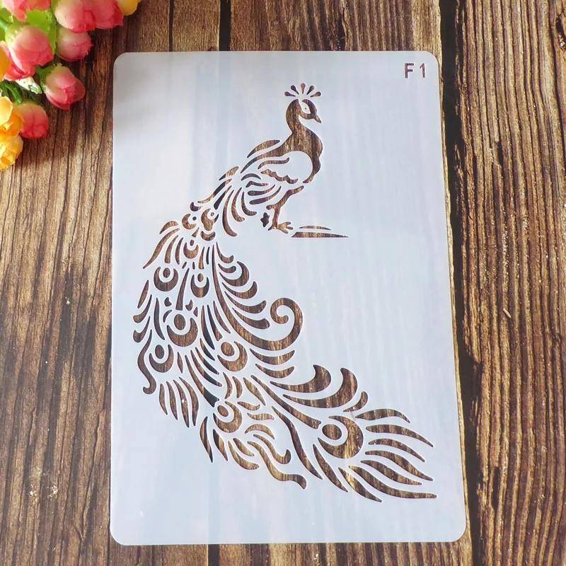 1 stück Schablone Vorlagen Niedlichen Cartoon Tier Floral Hohl Zeichnung Schablone Schichtung Wand Malerei DIY Scrapbooking Journal Decor von Joom DACH