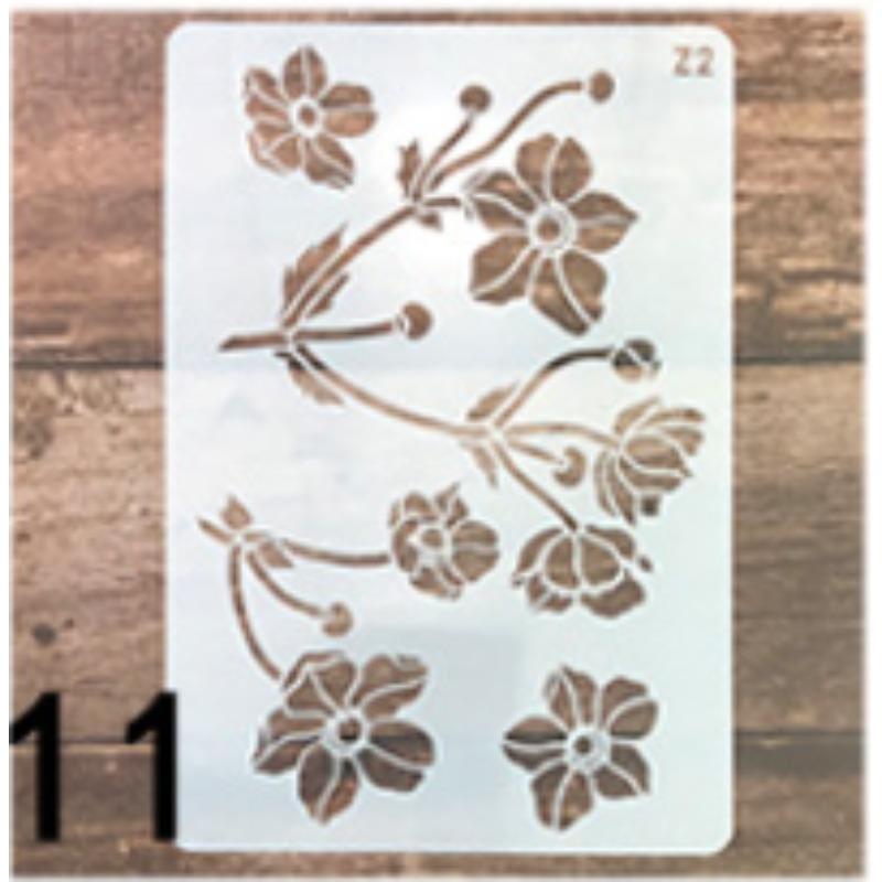 1 stück Schablone Vorlagen Niedlichen Cartoon Tier Floral Hohl Zeichnung Schablone Schichtung Wand Malerei DIY Scrapbooking Journal Decor von Joom DACH