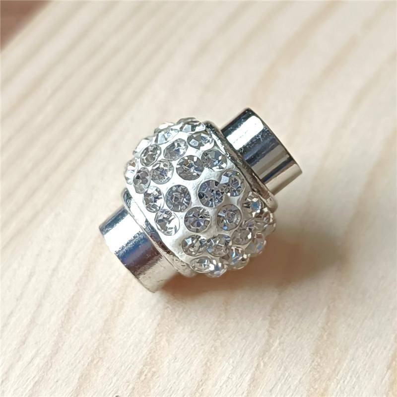 1 stück Schmuck Zubehör Magnet Schnalle Ton Strass Barrel Magnetverschluss 15mm * 17mm Für DIY Leder Armband Schloss spitze Enden Knopf perlen 1PC von Joom DACH