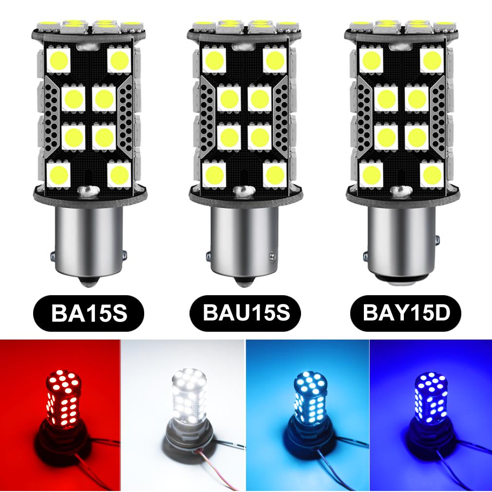 1 stücke 1156 BA15S P21W Led-lampe BAU15S PY21W 1200LM Auto Blinker Lampe 1157 PY21W BAY15D 40SMD 5050 Chips Auto lampe Lampen 12V BAU15S PY21W hellblaue von Joom DACH