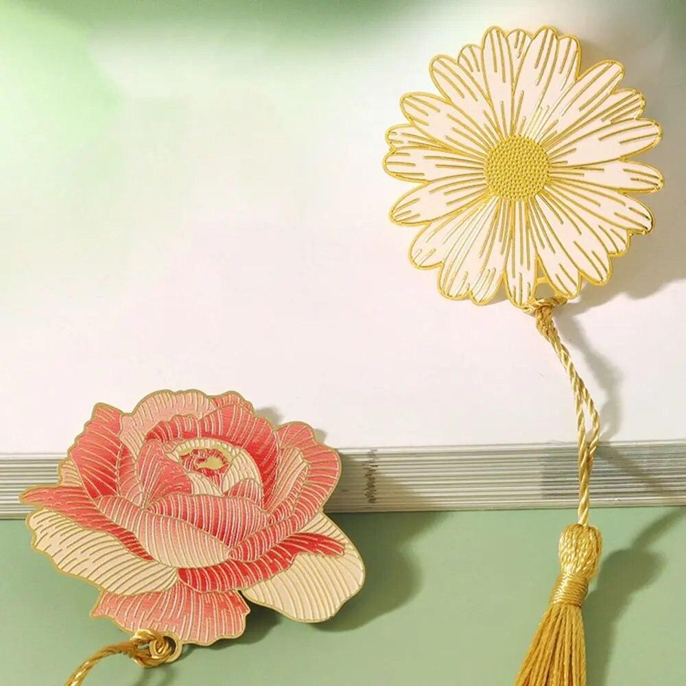 1 stücke Blume Blatt Lesezeichen Messing Metall Buch Clip Student Schreibwaren Geschenk Paginierung Mark Lesen Helpness Schule Bürobedarf rot von Joom DACH