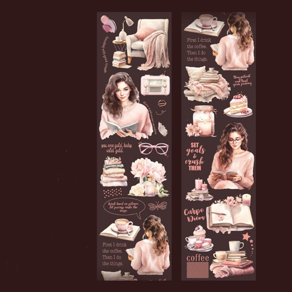 1 stücke DIY Dekoration Klebebänder Japanischen Lesen Zeit Washi Tapes Masking Tapes aufkleber schreibwaren von Joom DACH