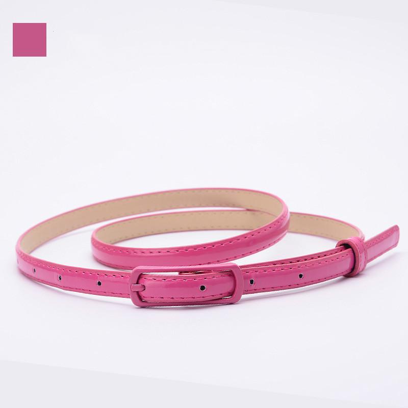 1 stücke Damen Feinen Gürtel Japanische Wort Schnalle PU Gürtel Damen Mode Gürtel Dünne Taille Rock rose rot von Joom DACH