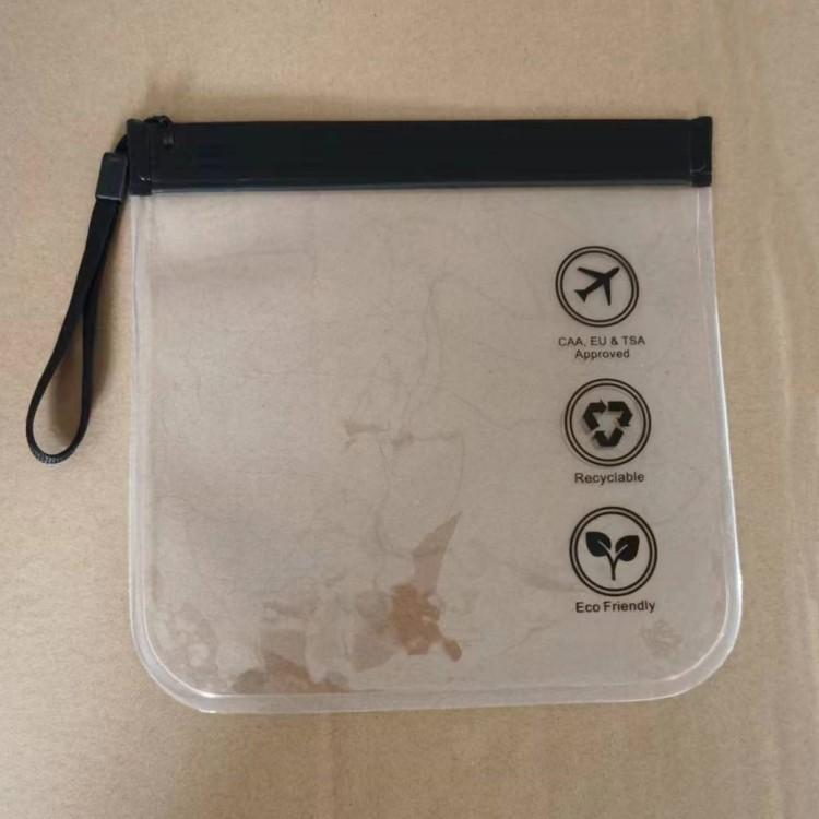 1 stücke Gepäck Transparent Reise Verwenden Auslaufsicher Flug Make-Up Wasserdicht Für Frauen Wiederverwendbare Flughafen Sicherheit Kulturbeutel 20*20cm schwarz von Joom DACH