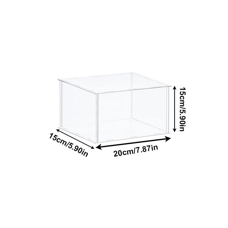 1 stücke Klar Acryl Display Fall Arbeitsplatte Box Organizer Stehen Staubdicht Schutz Schaufenster Display Box 20*15*15cm von Joom DACH