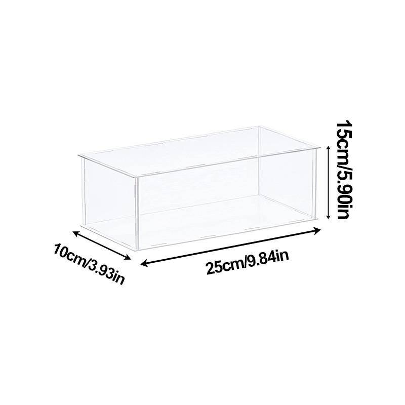 1 stücke Klar Acryl Display Fall Arbeitsplatte Box Organizer Stehen Staubdicht Schutz Schaufenster Display Box 25*10*15cm von Joom DACH