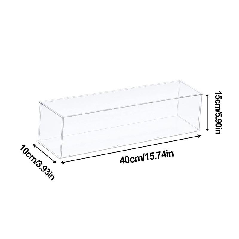 1 stücke Klar Acryl Display Fall Arbeitsplatte Box Organizer Stehen Staubdicht Schutz Schaufenster Display Box 40*10*15cm von Joom DACH