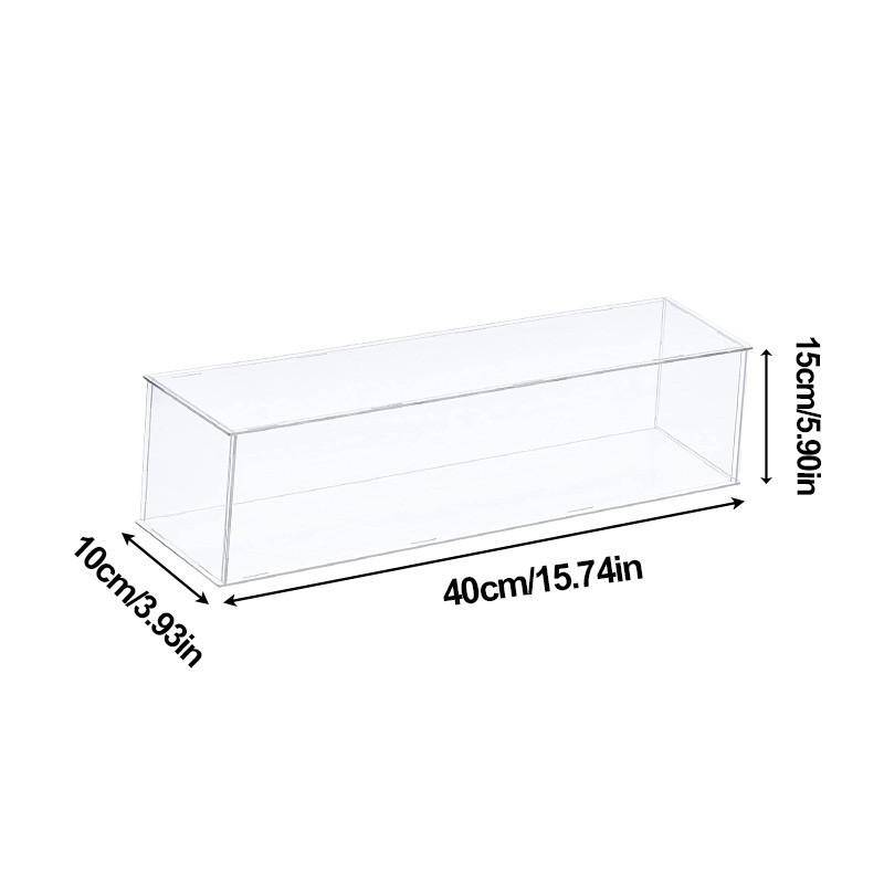 1 stücke Klar Acryl Display Fall Arbeitsplatte Box Organizer Stehen Staubdicht Schutz Schaufenster Display Box 40*10*15cm von Joom DACH