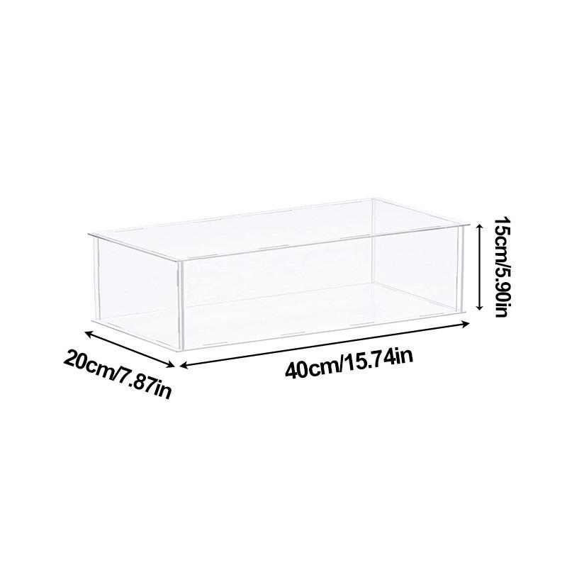 1 stücke Klar Acryl Display Fall Arbeitsplatte Box Organizer Stehen Staubdicht Schutz Schaufenster Display Box 40*20*15cm von Joom DACH