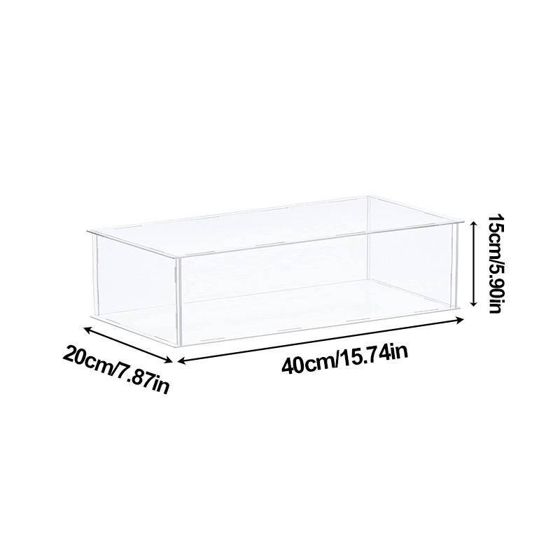 1 stücke Klar Acryl Display Fall Arbeitsplatte Box Organizer Stehen Staubdicht Schutz Schaufenster Display Box 40*20*15cm von Joom DACH