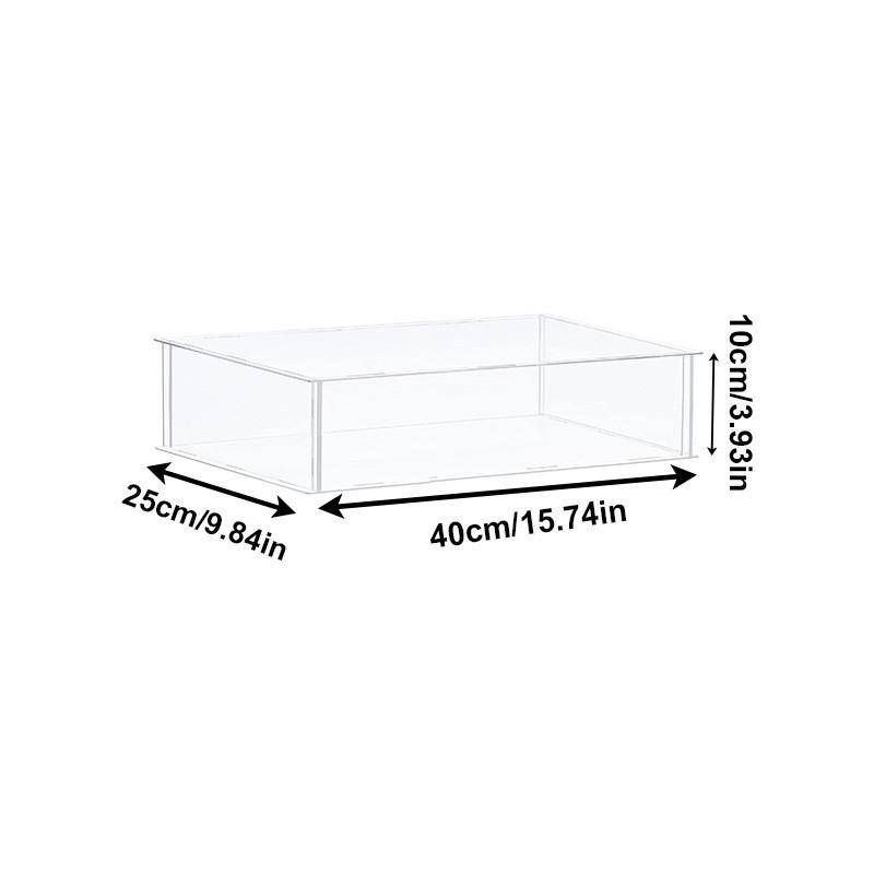 1 stücke Klar Acryl Display Fall Arbeitsplatte Box Organizer Stehen Staubdicht Schutz Schaufenster Display Box 40*25*10cm von Joom DACH