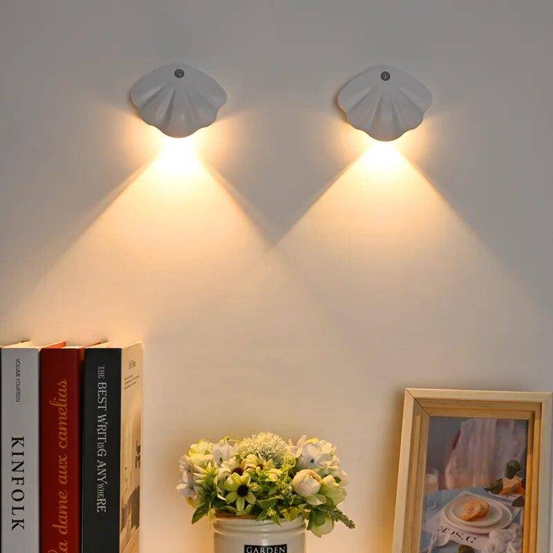 1 stücke Motion Sensor Nachtlicht USB Aufladbare Für Küche Schlafzimmer Wandbild Wohnzimmer Sensor Innen Beleuchtung Wand Lampe weiß von Joom DACH