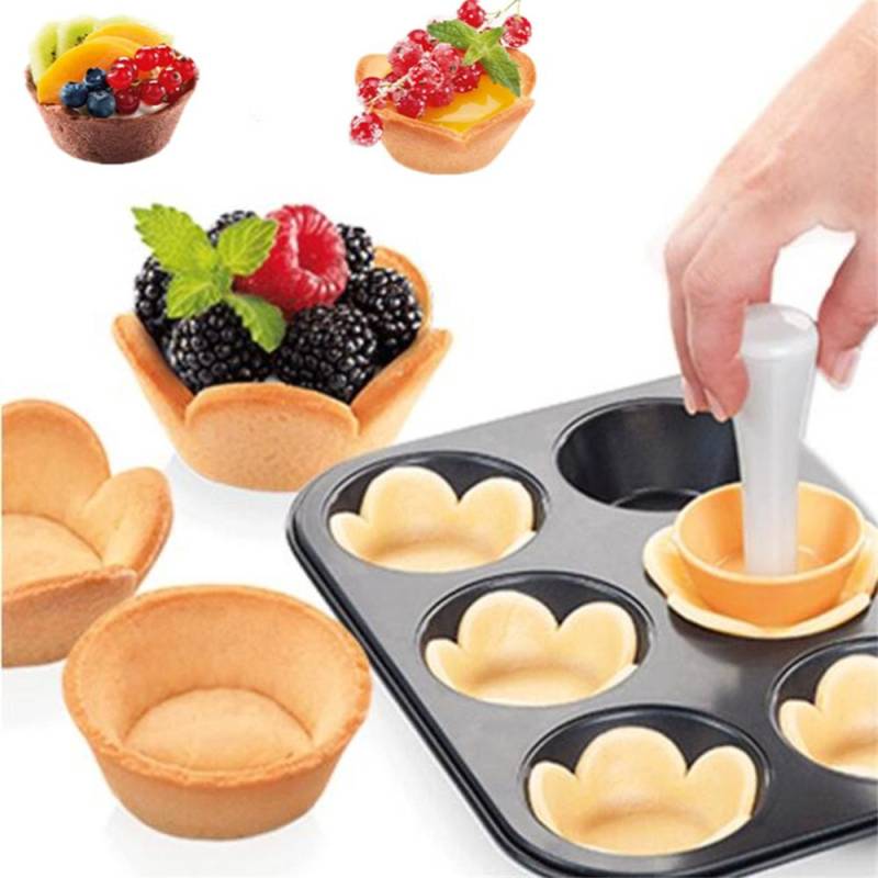 1 stücke Torte Schalen MoldPastry Teig Tamper Kit Küche Blume Runde Cookie Cutter Set Cupcake Muffin Kuchen Form Backen Werkzeuge von Joom DACH