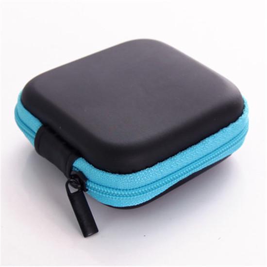 1 x Mini-Kopfhörer-Organizer, Schreibtisch-Set, PU-Leder, Schutzhülle für Kabel himmelblaue von Joom DACH