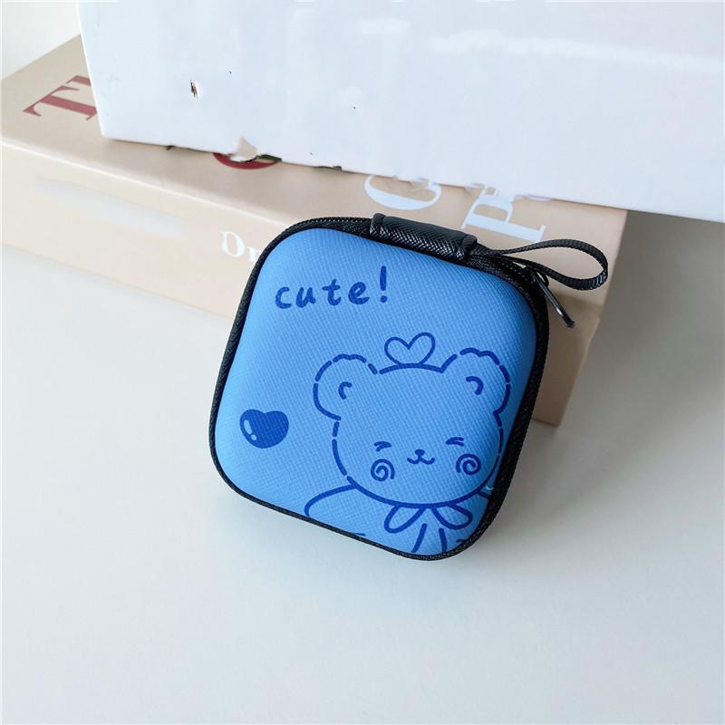 1 x Mini-Kopfhörer-Organizer, Schreibtisch-Set, PU-Leder, Schutzhülle für Kabel von Joom DACH