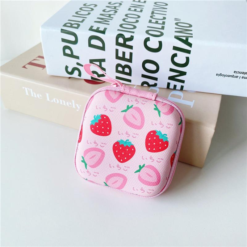 1 x Mini-Kopfhörer-Organizer, Schreibtisch-Set, PU-Leder, Schutzhülle für Kabel von Joom DACH