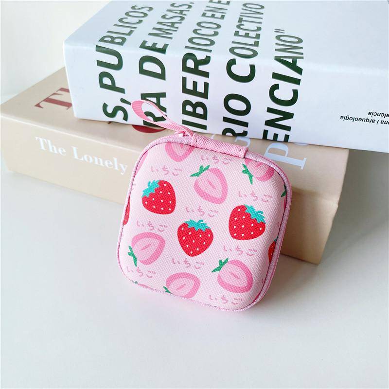 1 x Mini-Kopfhörer-Organizer, Schreibtisch-Set, PU-Leder, Schutzhülle für Kabel von Joom DACH