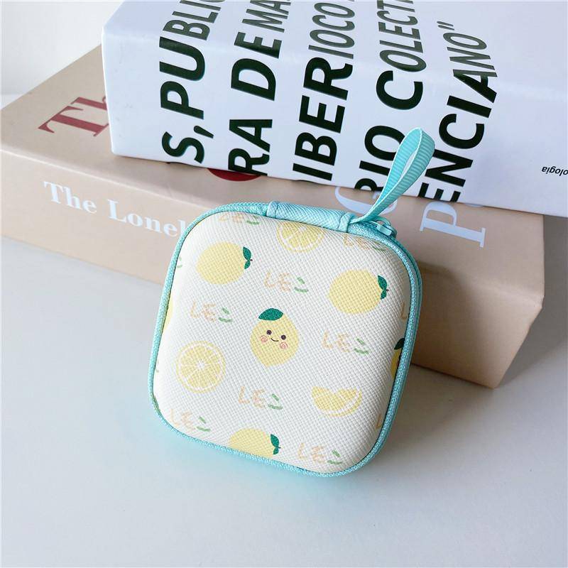 1 x Mini-Kopfhörer-Organizer, Schreibtisch-Set, PU-Leder, Schutzhülle für Kabel von Joom DACH