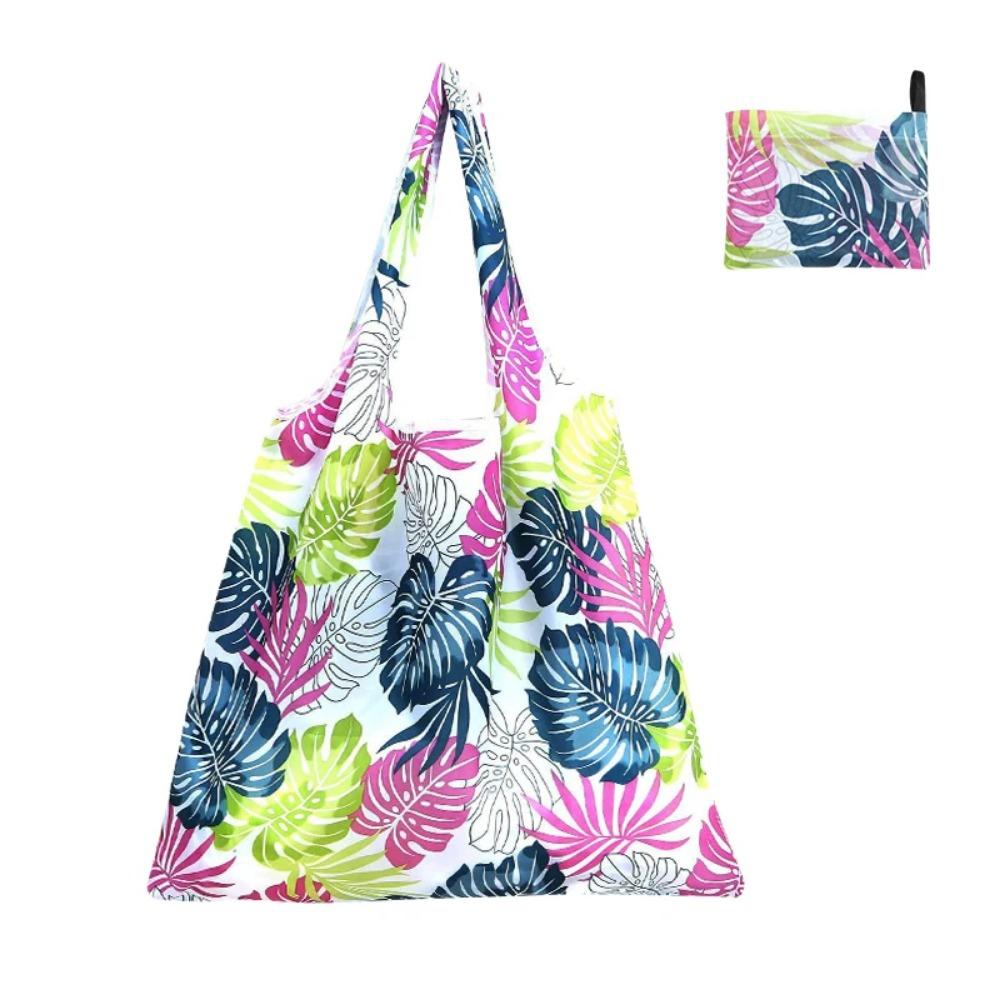1 x faltbare Einkaufstaschen, Organizer, umweltfreundliche Handtasche für Lebensmittel, große recycelbare Einkaufstasche, waschbare Einkaufstasche von Joom DACH