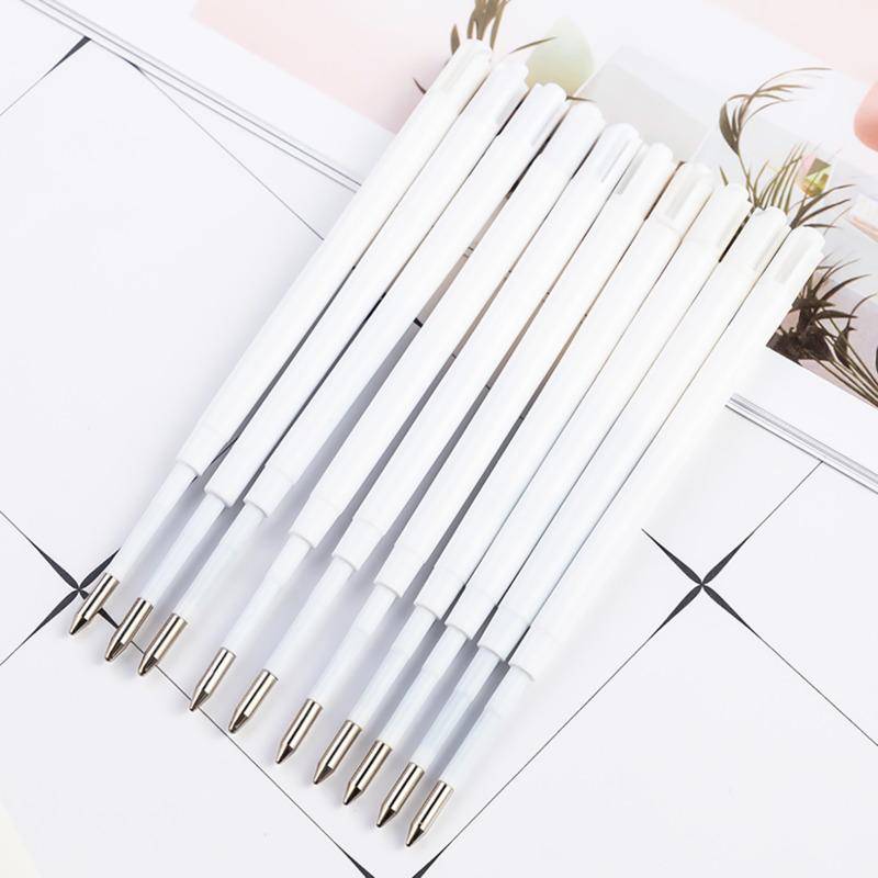 1.0mm 10 Stück/Set Druck Metall Gelstift Kugelmine Büro Unterschrift Stifte Blau Schwarze Tinte Büro Schule Schreibwaren Schreibbedarf Ink Color:Black von Joom DACH