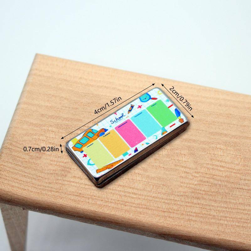 1:6/1:12 Puppenhaus Miniatur Schreibwaren Bleistift Fall Organizer Box Schreibwaren Box Bleistift Box Modell Zubehör Kid Pretend Spielzeug 40x20x7mm von Joom DACH