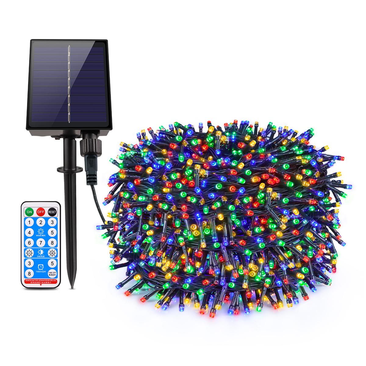 10/20/30/50/100M Solar Powered Licht Im Freien Wasserdicht Für Garten Weihnachten Dekoration Rasen lampen Led string licht Fee Lichter 30M bunt von Joom DACH