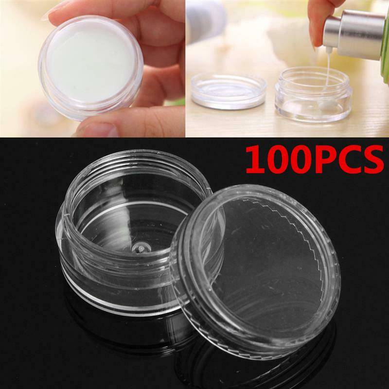 10/50/100PCS Leere Kunststoff Klare Kosmetik Gläser Make-Up Behälter Lotion Flasche Fläschchen Gesicht Creme Probe Töpfe gel Box 2g/3g/5g/10g 1pcs * 2g von Joom DACH