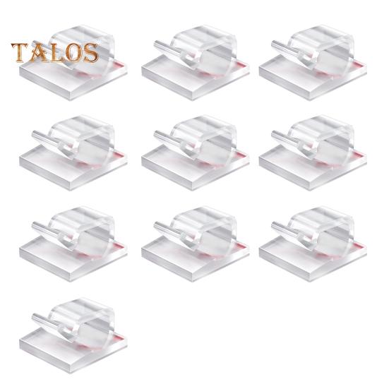 10/50 Stück transparenter Kabelmanagement-Clip, selbstklebend, multifunktionaler Kabelbefestigungsclip, klebriger Kabelhalter, Outdoor-Organizer-Clip für Weihnachtslichterketten 10pcs weiß von Joom DACH