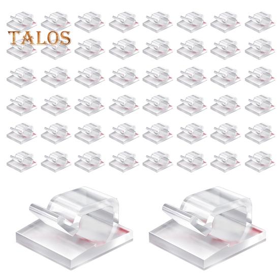 10/50 Stück transparenter Kabelmanagement-Clip, selbstklebend, multifunktionaler Kabelbefestigungsclip, klebriger Kabelhalter, Outdoor-Organizer-Clip für Weihnachtslichterketten 50pcs weiß von Joom DACH