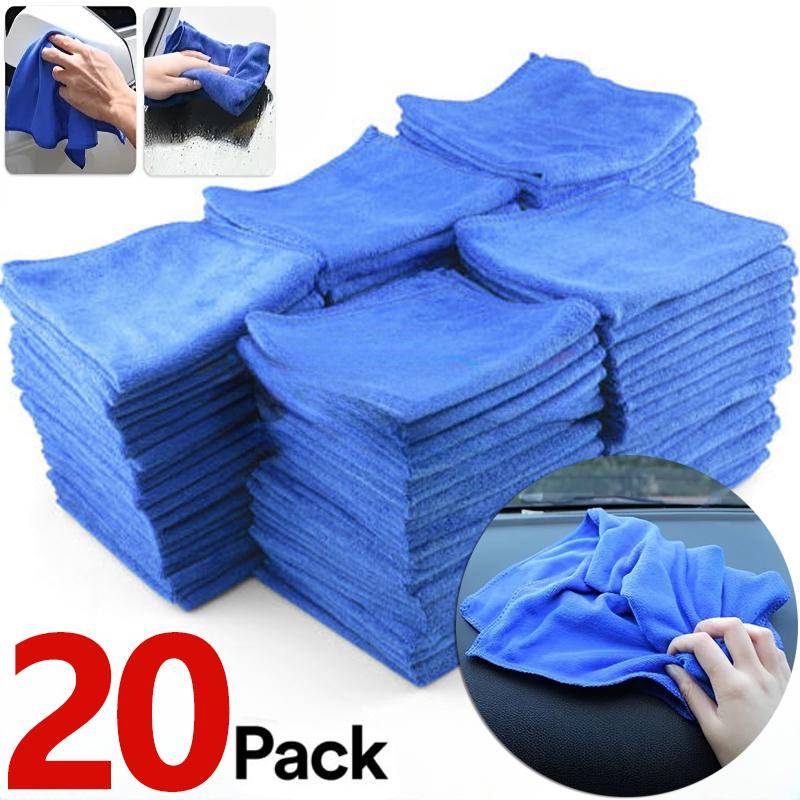 10-20 Stück Mikrofasertücher Autowasch-Trockentuch Handtuch Haushaltsreinigungstücher Autodetaillierungspoliertuch Haushaltsreinigungswerkzeuge 10Pcs von Joom DACH