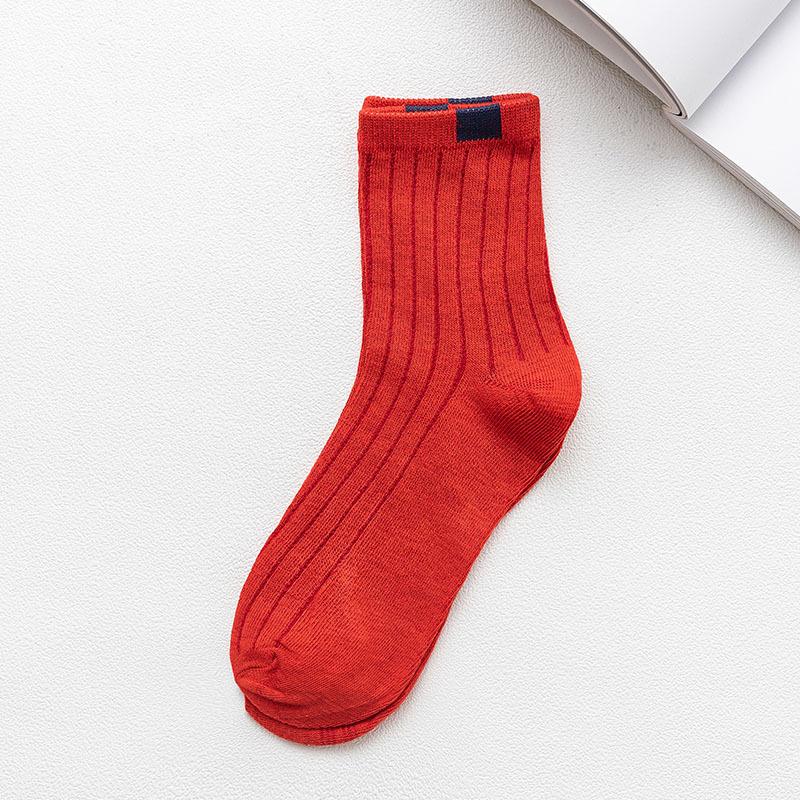 10 Paar Socken Damen Winter Warme Socken für Damen Neujahr Niedliches Set Herren Weiß Japanischer Stil Sport Mode Kurze Socken Set Femal 10Pcs （EUR 33-44） rot von Joom DACH