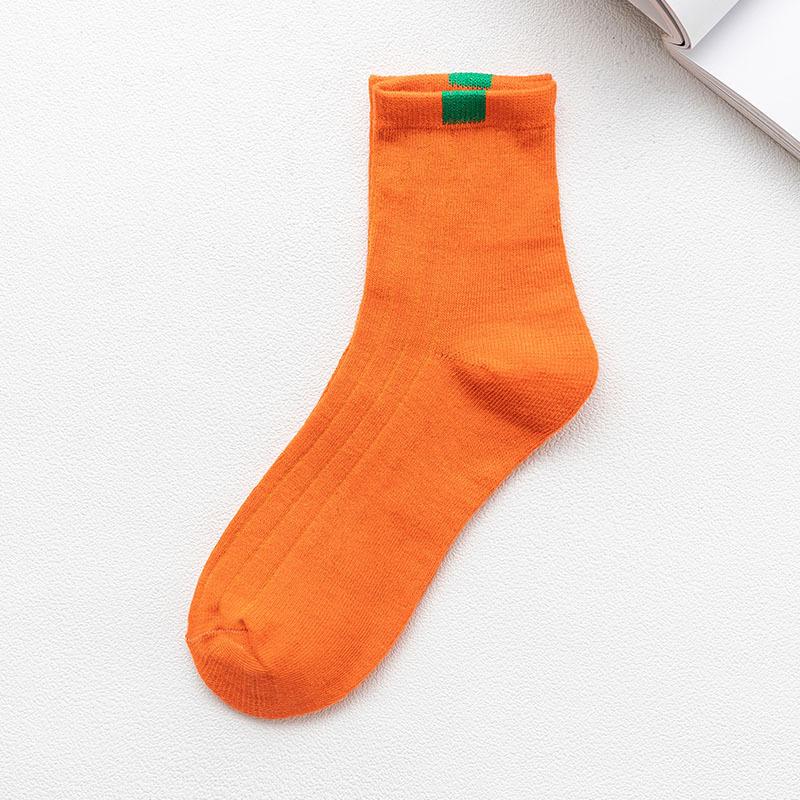 10 Paar Socken Damen Winter Warme Socken für Damen Neujahr Niedliches Set Herren Weiß Japanischer Stil Sport Mode Kurze Socken Set Femal 10Pcs （EUR 33-44） orange von Joom DACH