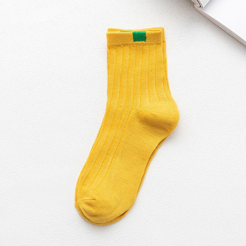 10 Paar Socken Damen Winter Warme Socken für Damen Neujahr Niedliches Set Herren Weiß Japanischer Stil Sport Mode Kurze Socken Set Femal 10Pcs （EUR 33-44） gelb von Joom DACH