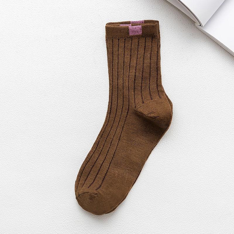 10 Paar Socken Damen Winter Warme Socken für Damen Neujahr Niedliches Set Herren Weiß Japanischer Stil Sport Mode Kurze Socken Set Femal 10Pcs （EUR 33-44） kaffeebraun von Joom DACH