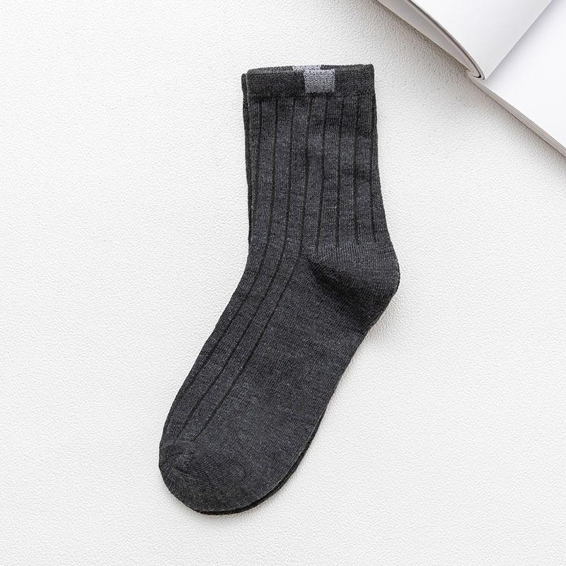 10 Paar Socken Damen Winter Warme Socken für Damen Neujahr Niedliches Set Herren Weiß Japanischer Stil Sport Mode Kurze Socken Set Femal 10Pcs （EUR 33-44） dunkelgrau von Joom DACH