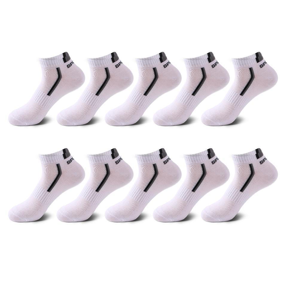 10 Paar hochwertige Herren-Söckchen, atmungsaktive Baumwolle, Sportsocken, Mesh, lässig, sportlich, Sommer, dünn geschnitten, kurze Socken, Größe 38–48 EUR43-48 weiß/grau 10 Paar hochwertige Herren-Söckchen, atmungsaktive Baumwolle, Sportsocken, Mesh, lässig, sportlich, Sommer, dünn geschnitten, kurze Socken, Größe 38–48 EUR43-48 weiß/grau von Joom DACH