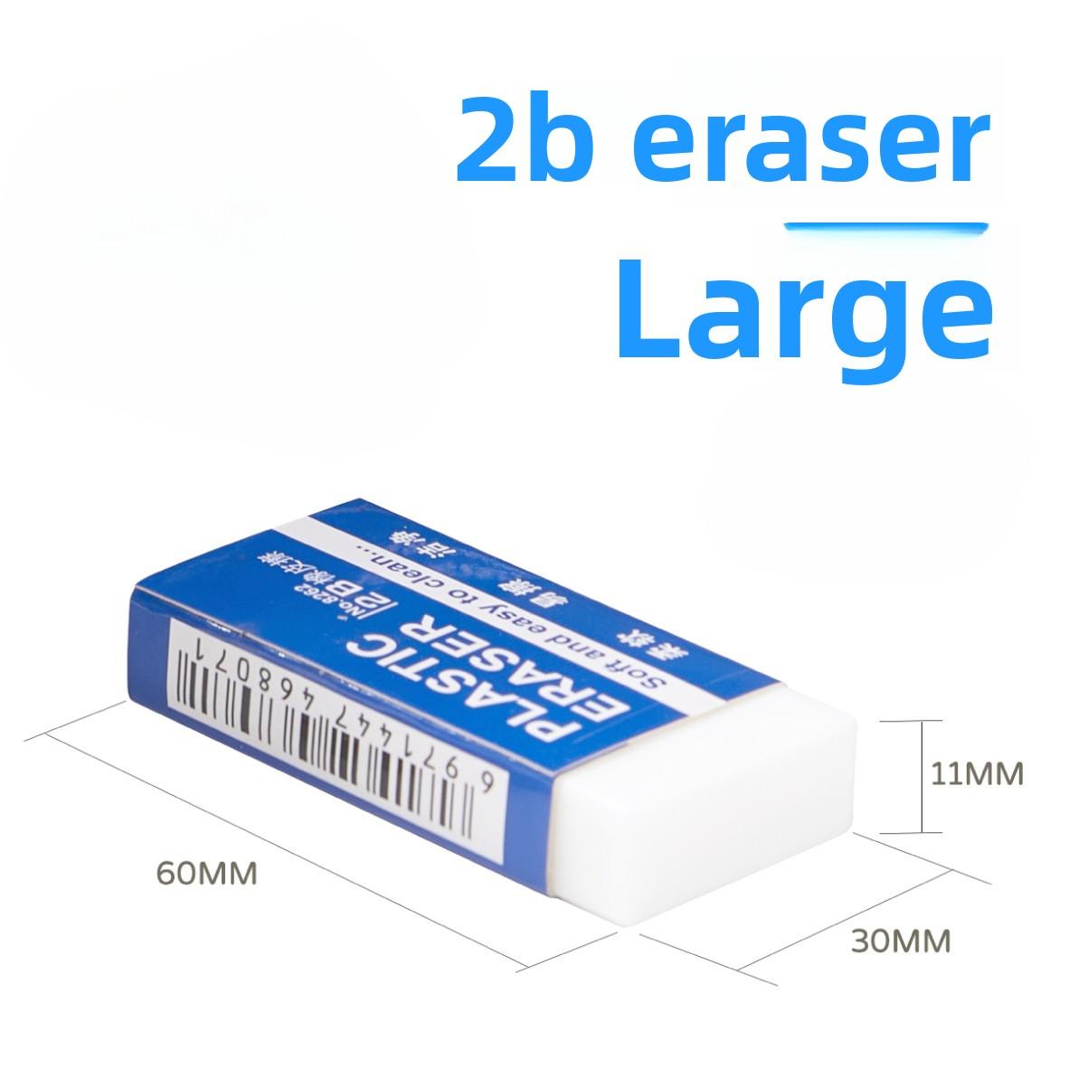 10 Packungen weiche 2B Radiergummis, langlebig und leicht zu reinigen, Bürobedarf zum Schreiben und Zeichnen, beschädigen das Papier nicht, effiziente Korrektur 2pcs von Joom DACH