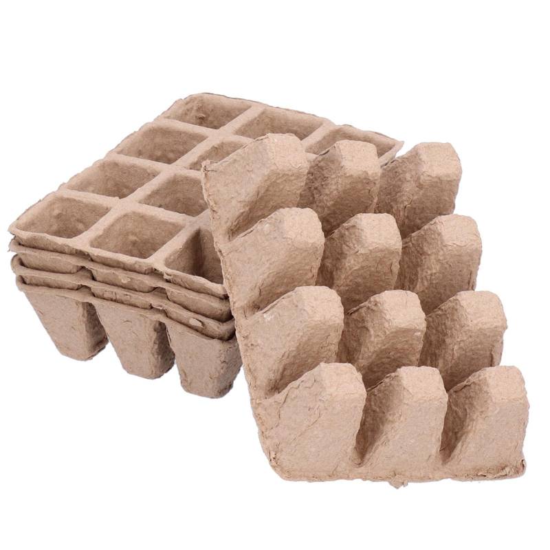 10 Stück 12?Kariertes Papier Torftopf Abbaubar Anzucht Sämlingstopf Garten Zubehör von Joom DACH