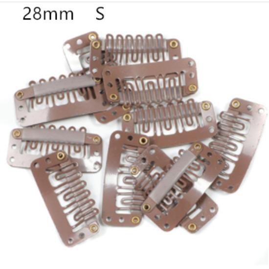 10 Stück Clip-in-Haarverlängerungs-Perücke-Clips, Damen-Herren-Haar-Pony-Snap-Haarspangen für Extensions, Metallkamm für Verschluss-Zubehör von Joom DACH