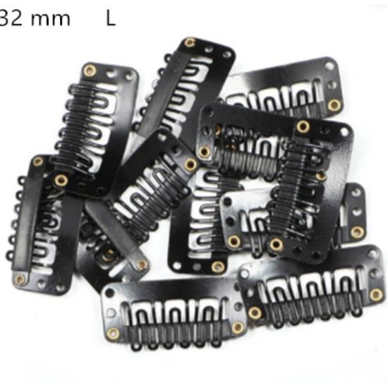 10 Stück Clip-in-Haarverlängerungs-Perücke-Clips, Damen-Herren-Haar-Pony-Snap-Haarspangen für Extensions, Metallkamm für Verschluss-Zubehör von Joom DACH