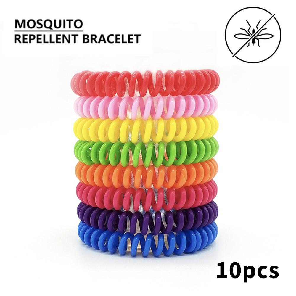 10 Stück EVA-Anti-Mücken-Armband für Erwachsene und Kinder, 100 % natürlich, ungiftig, reines ätherisches Öl, Mückenschutzspule, Schädlingsbekämpfung 10 pcs von Joom DACH